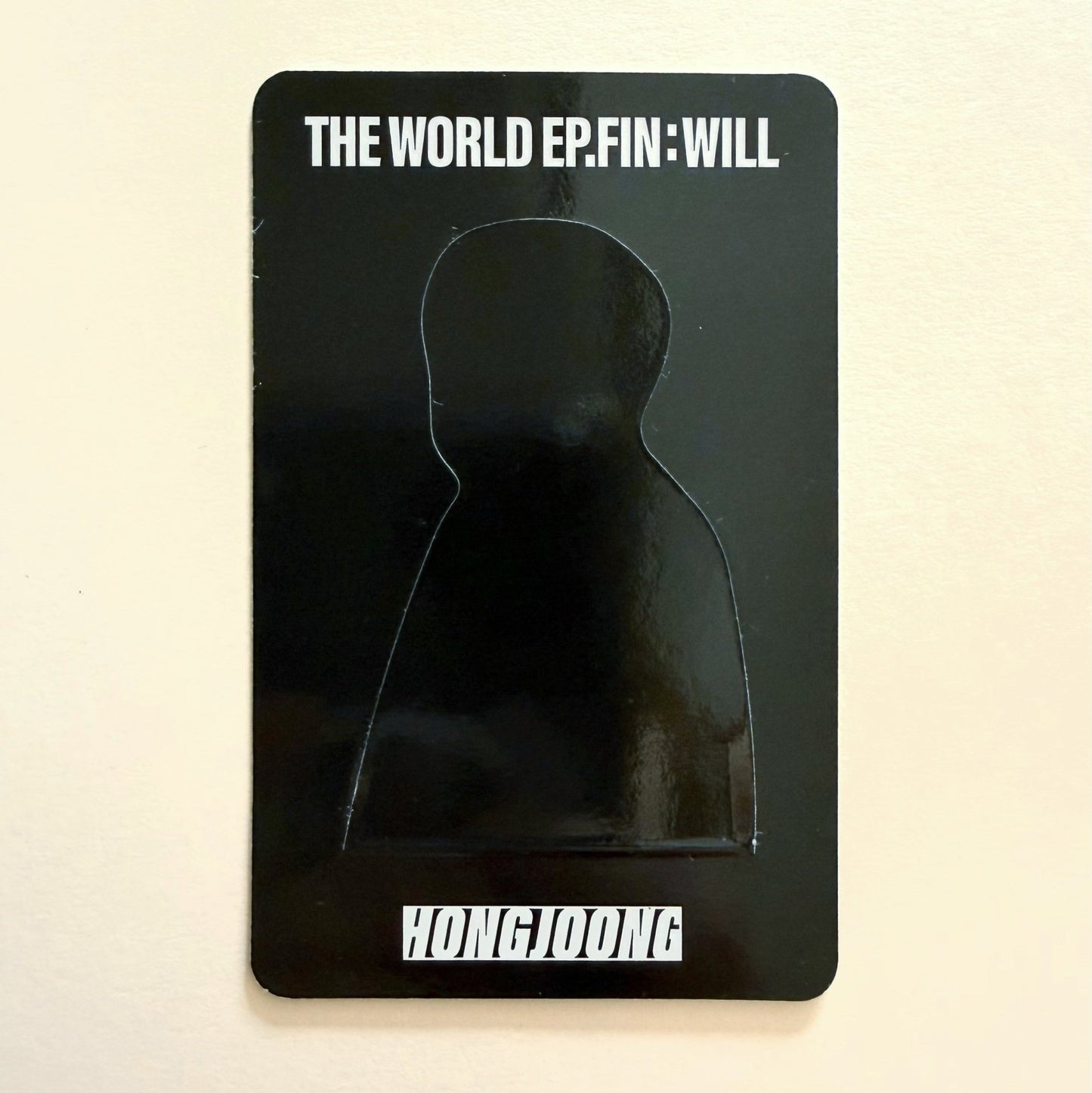 Official ATEEZ Hongjoong THE WORLD EP.FIN : WILL Standee Ver. album photocard back