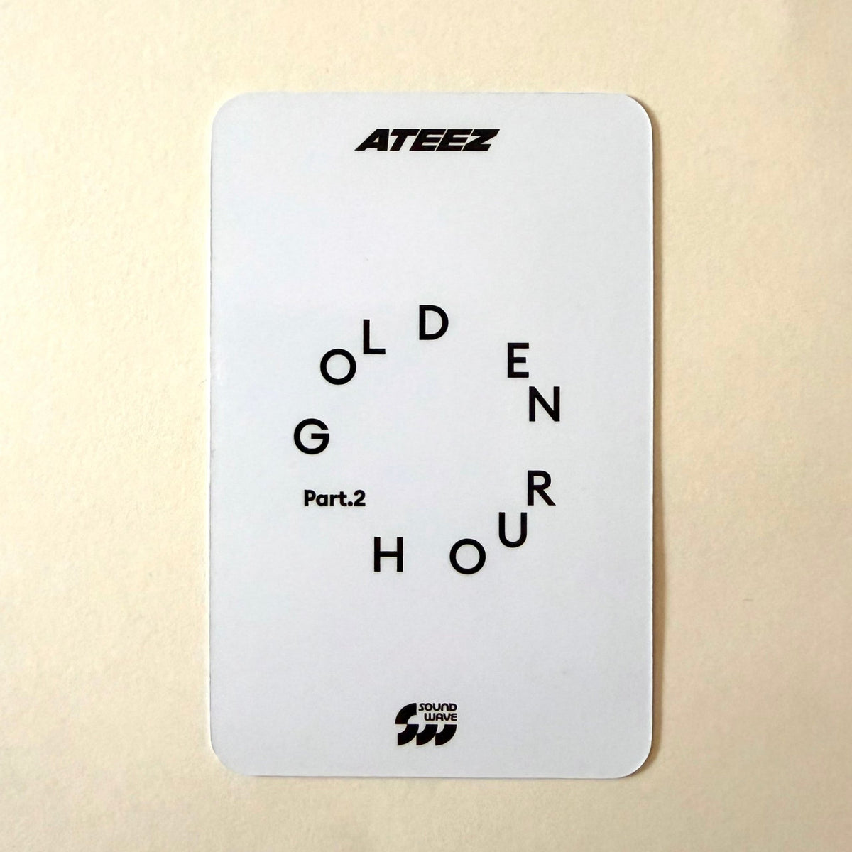 ATEEZ Mingi GOLDEN HOUR : Part.2 Soundwave Fansign Official Photocard - Ginger RootPhotocard