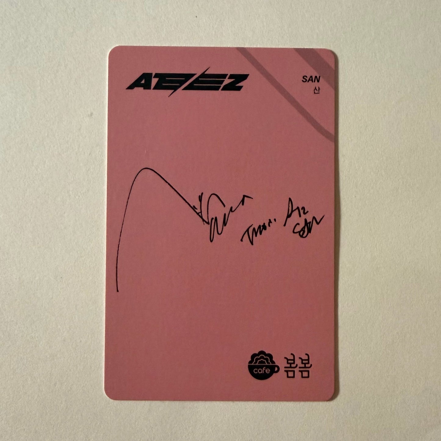 ATEEZ San BOMBOM x ATEEZ Collaboration Official Photocard - Ginger RootPhotocard