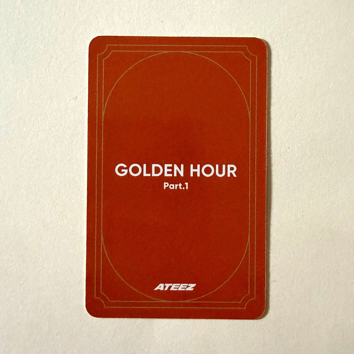 ATEEZ San GOLDEN HOUR : Part.1 Official Album Photocard - Ginger RootPhotocard
