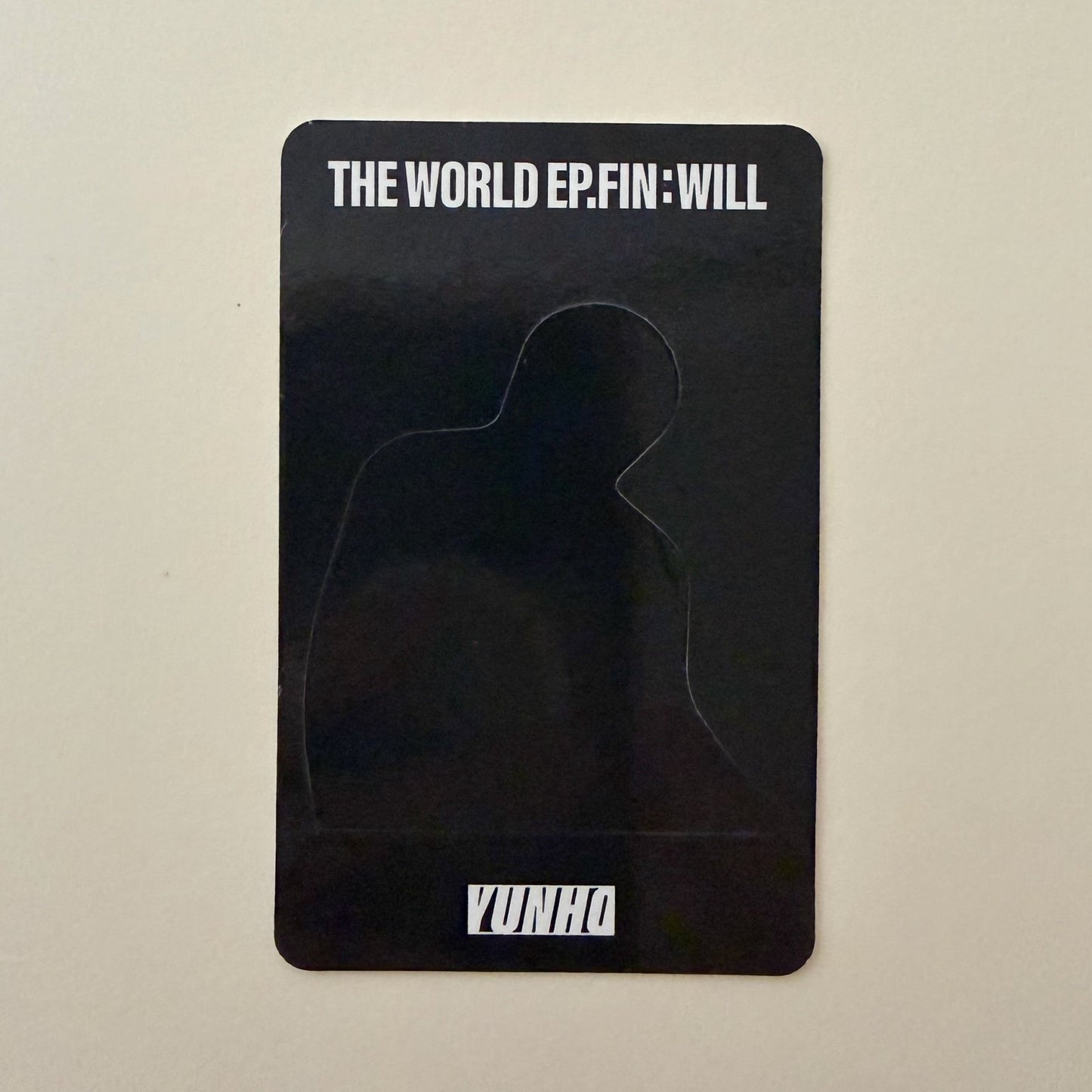 ATEEZ Yunho THE WORLD EP.FIN : WILL Standee Ver. Official Album Photocard - Ginger RootPhotocard