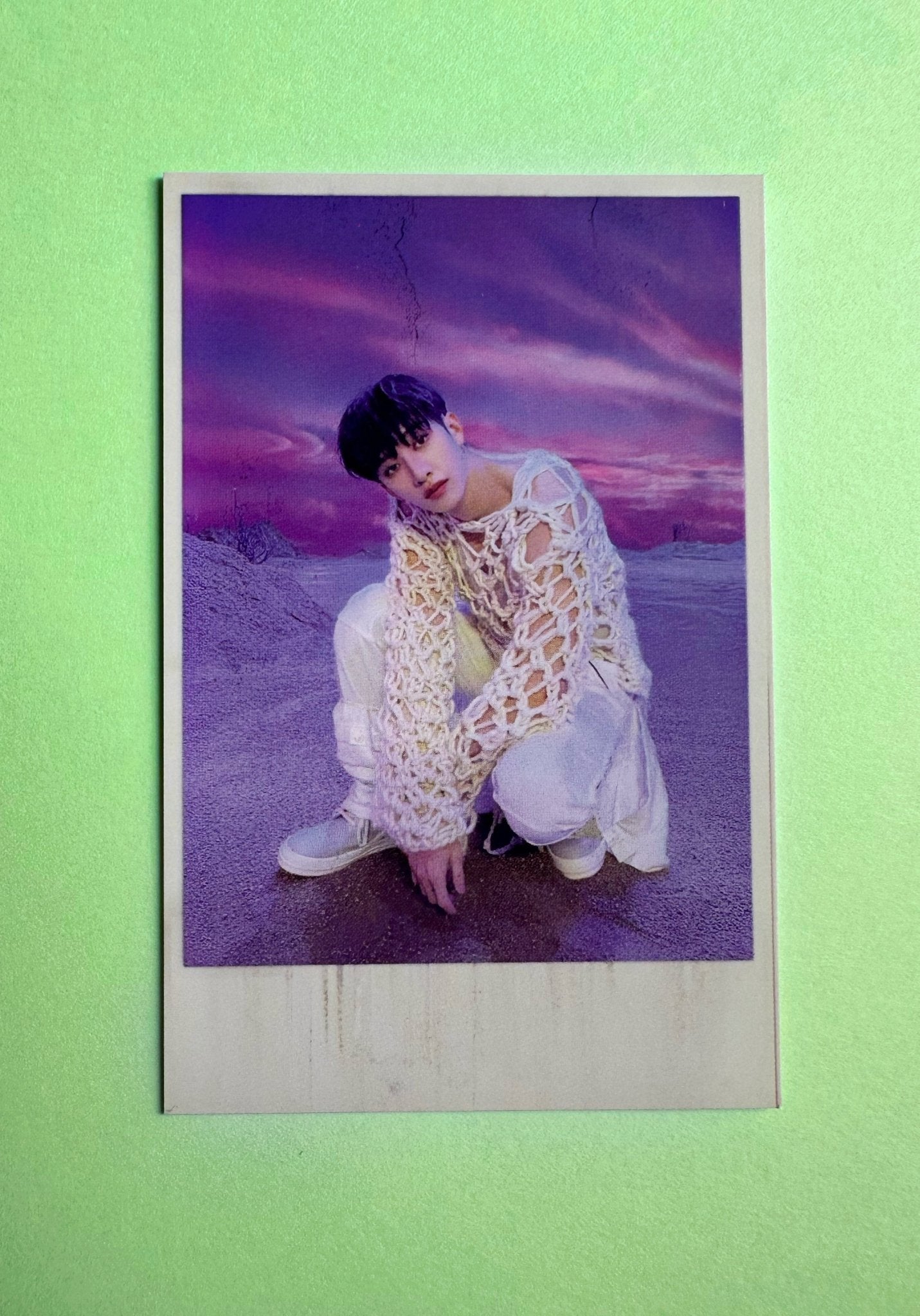 Bang Chan - Stray Kids - RockStar Album - Polaroid POB - Ginger RootPhotocard