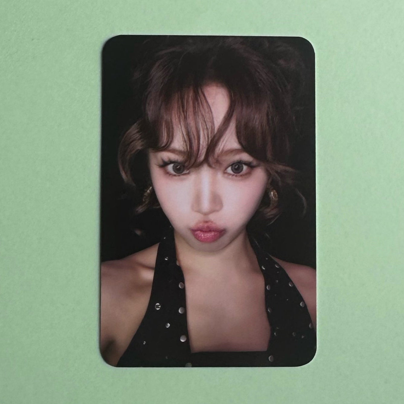 Le Sserafim Chaewon Hot Music Korea Fan Sign Photocard official K-pop merch