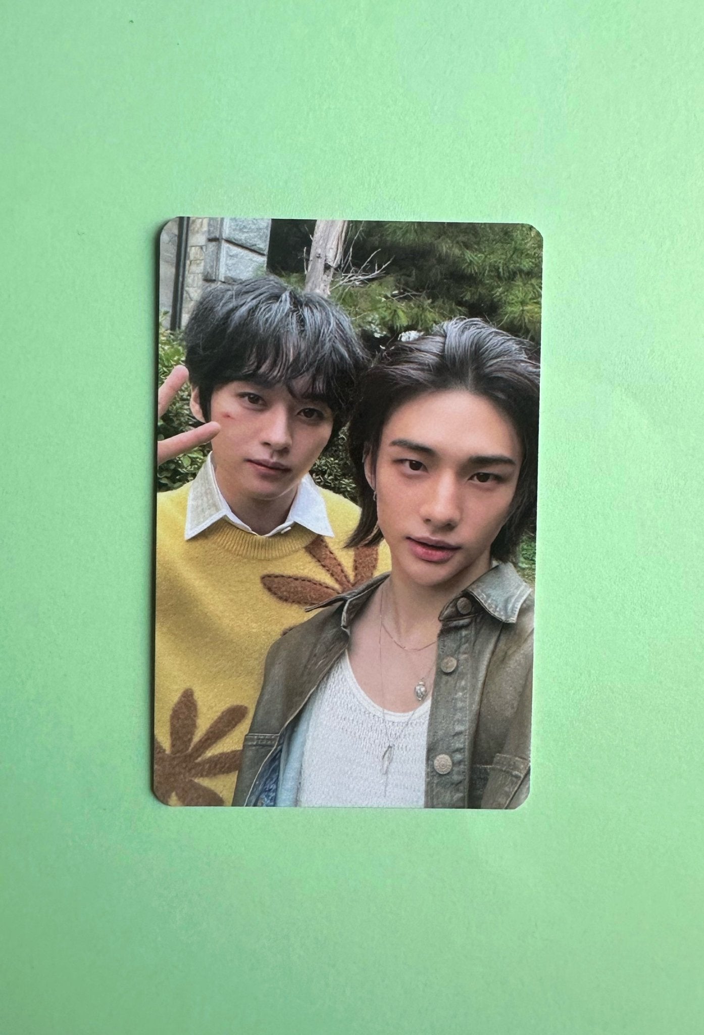 Unit - Stray Kids - Hide Out - 4th Fanclub - Lee Know Hyunjin - Photocard - Ginger Root Photocard