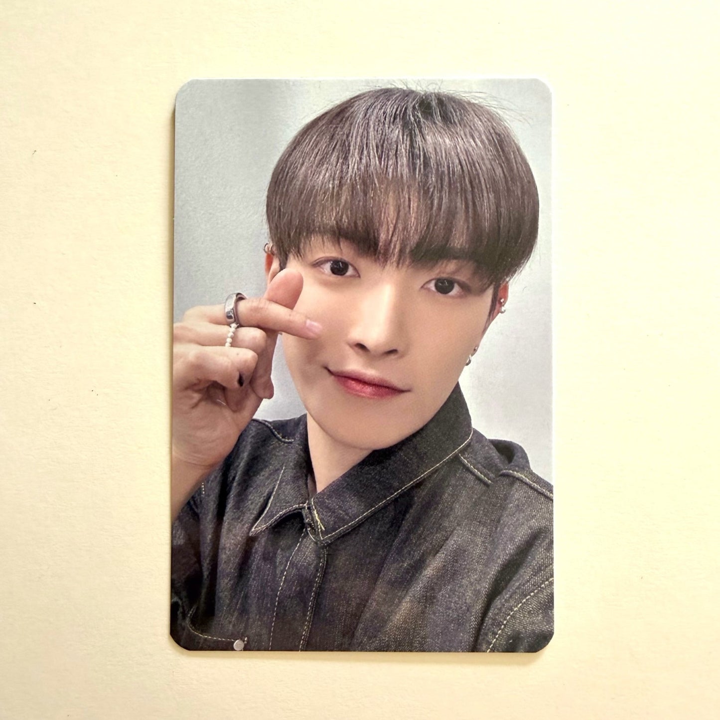 Official ATEEZ Hongjoong GOLDEN HOUR Part.1 Soundwave Fansign photocard front
