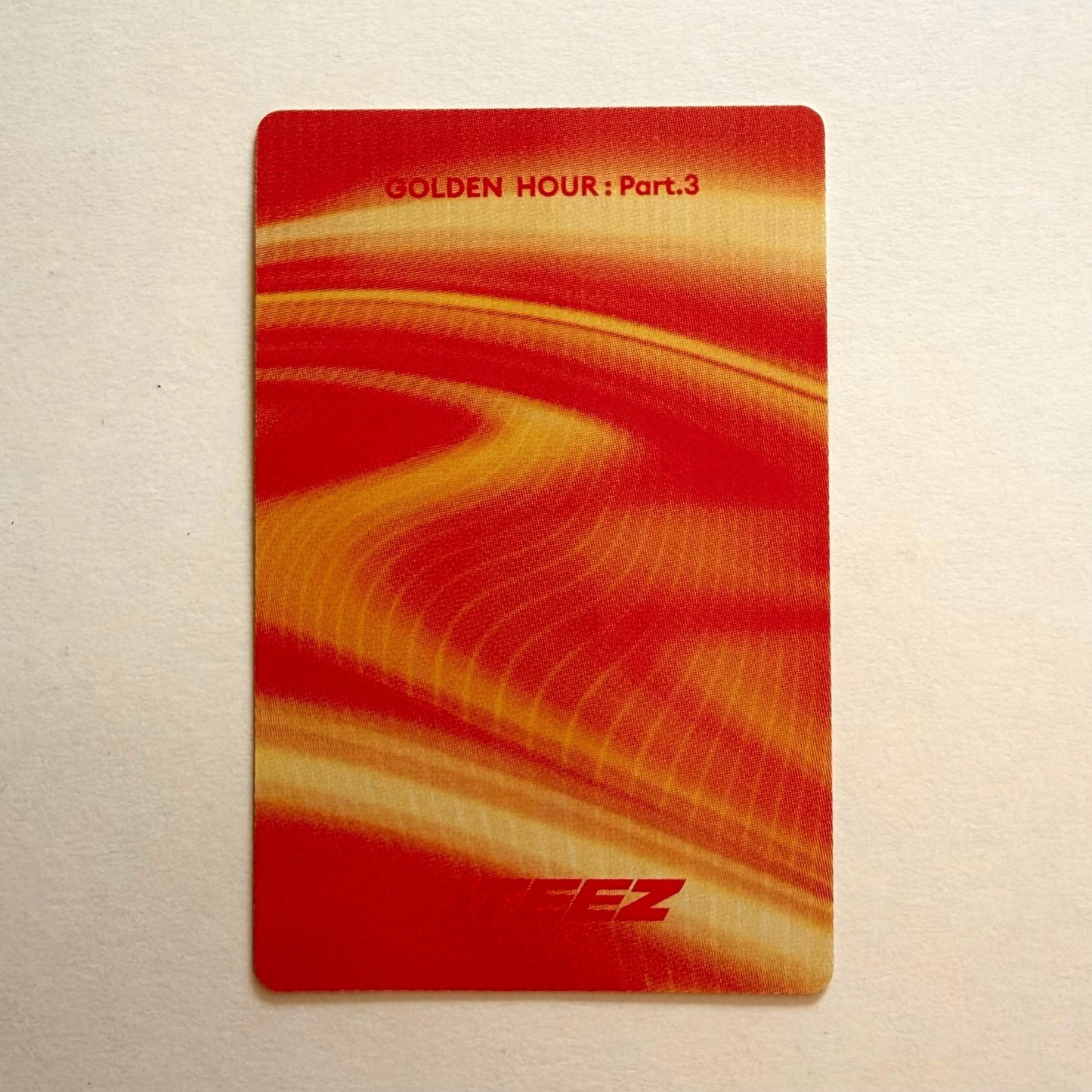 Official ATEEZ Hongjoong GOLDEN HOUR Part.3 Set 2 Image Card POCA album photocard back
