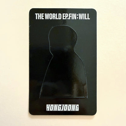 Official ATEEZ Hongjoong THE WORLD EP.FIN : WILL Standee Ver. album photocard back