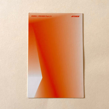 Official ATEEZ Jongho ZERO FEVER Part.3 Diary Ver. album photocard back