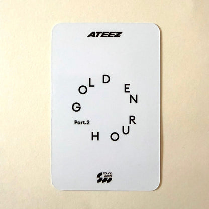 ATEEZ Mingi GOLDEN HOUR : Part.2 Soundwave Fansign Official Photocard - Ginger RootPhotocard