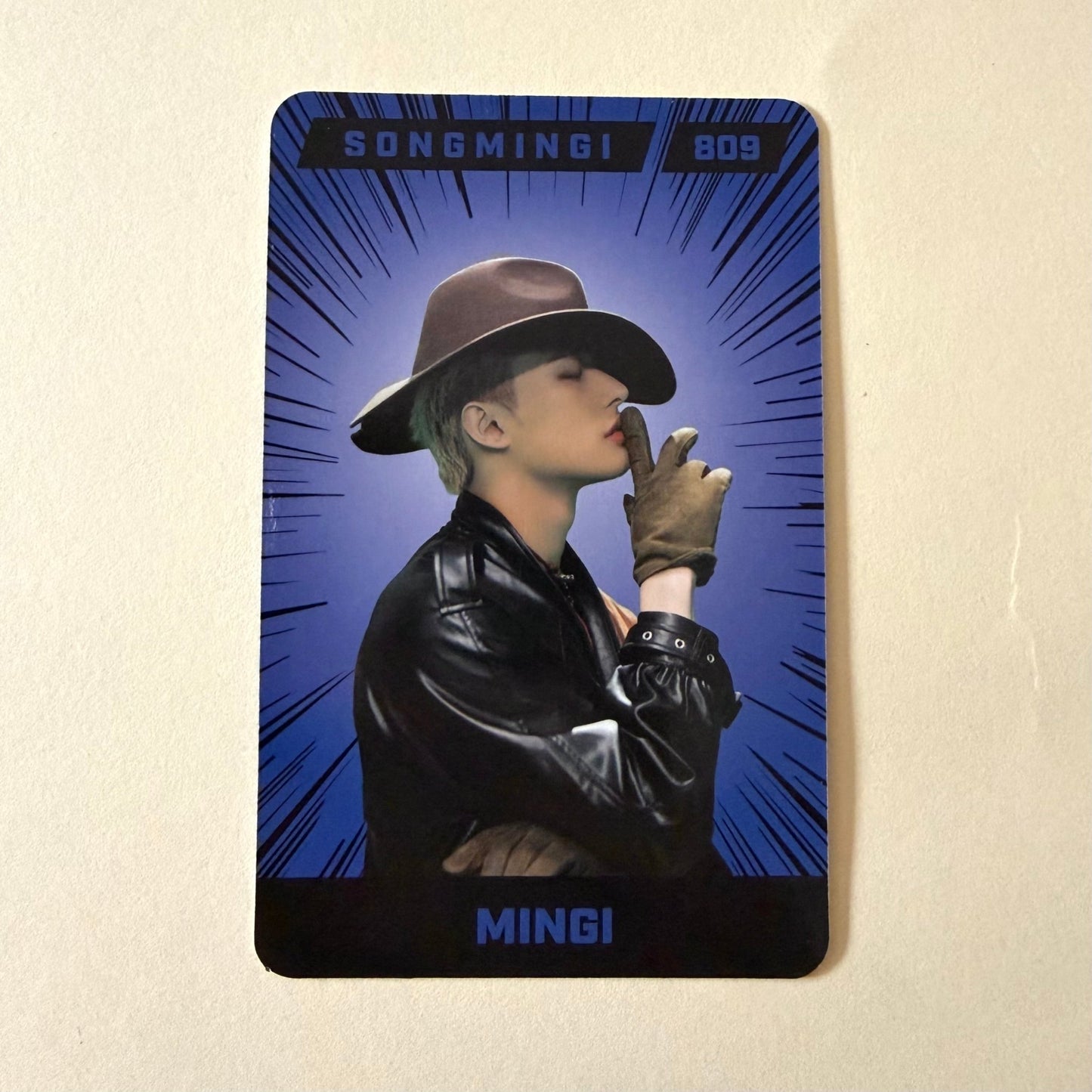 ATEEZ Mingi THE WORLD EP.2 : OUTLAW Platform Ver. 5 Official Album Photocard - Ginger RootPhotocard