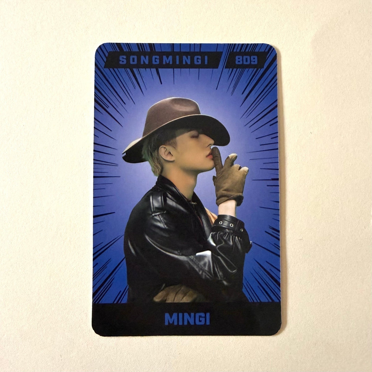 ATEEZ Mingi THE WORLD EP.2 : OUTLAW Platform Ver. 6 Official Album Photocard - Ginger RootPhotocard