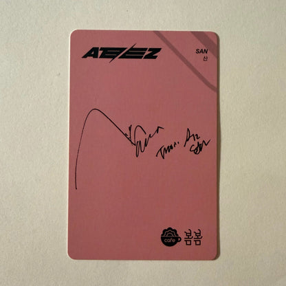 ATEEZ San BOMBOM x ATEEZ Collaboration Official Photocard - Ginger RootPhotocard