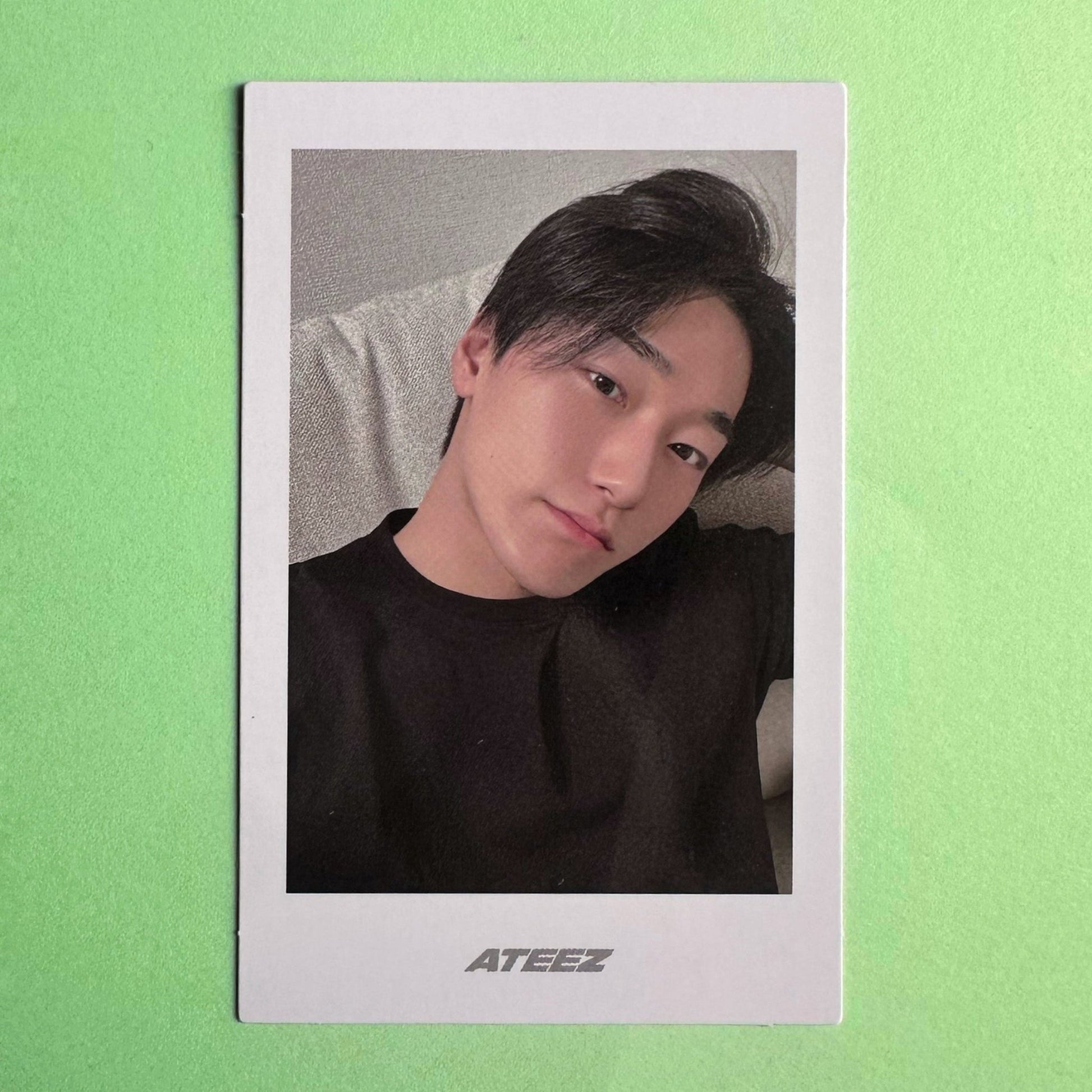 Ateez - San - Golden Hour: Part 3 Album - Polaroid - Ginger RootPhotocard