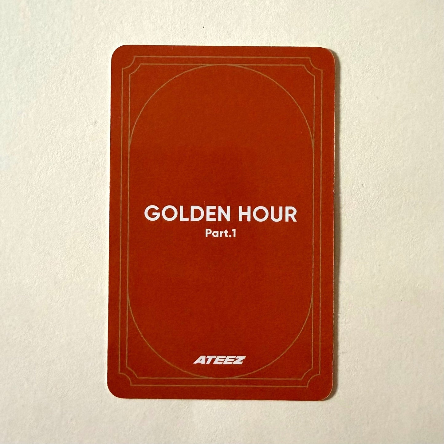 ATEEZ San GOLDEN HOUR : Part.1 Official Album Photocard - Ginger RootPhotocard