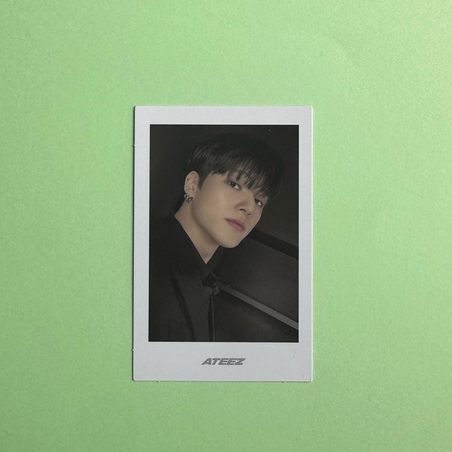 Ateez - Wooyoung - Golden Hour: Part 3 Album - Polaroid - Ginger RootPhotocard