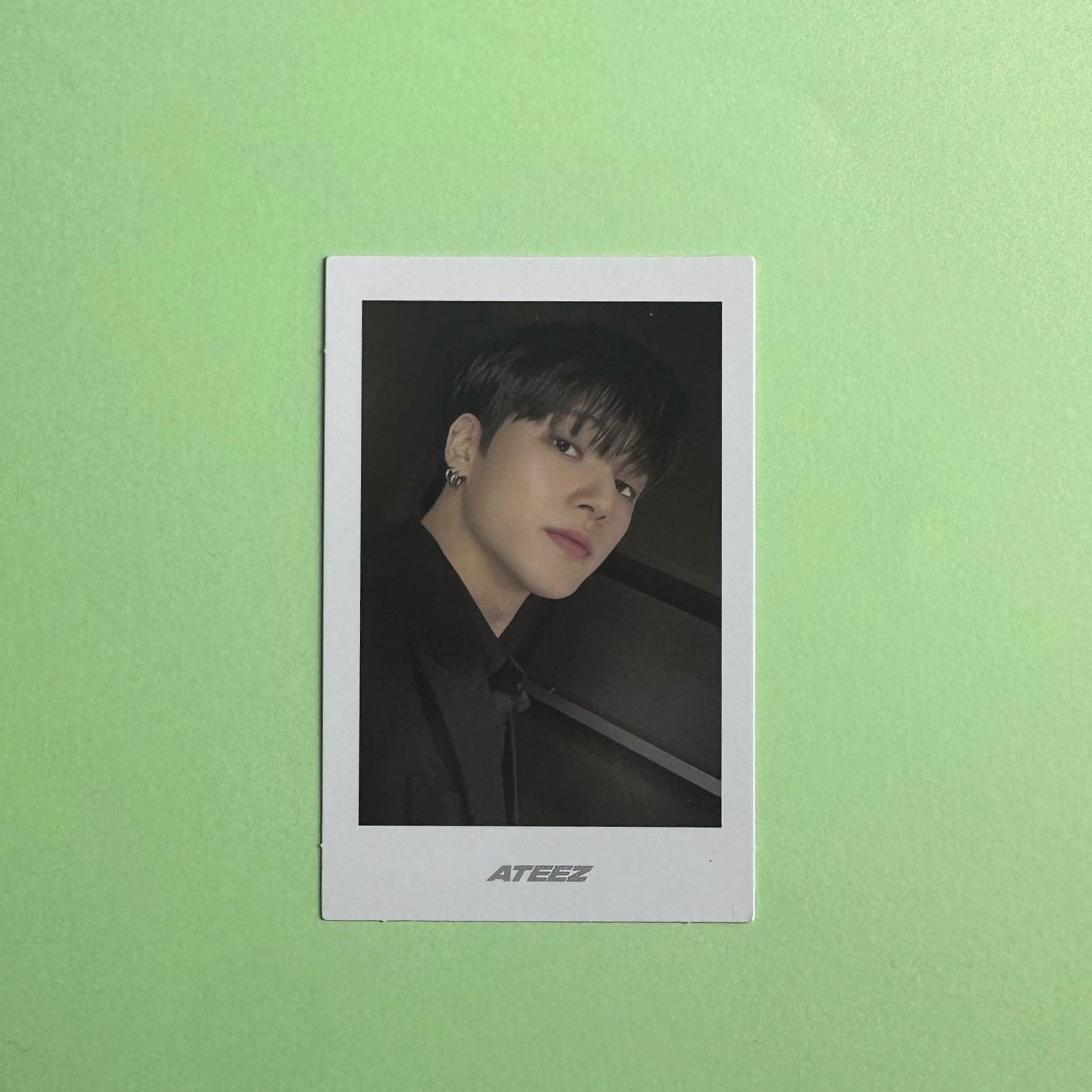 Ateez - Wooyoung - Golden Hour: Part 3 Album - Polaroid - Ginger RootPhotocard