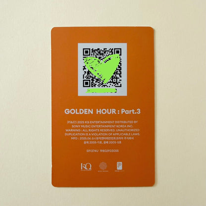 ATEEZ Yeosang GOLDEN HOUR : Part.3 Set B Official Album Photocard - Ginger RootPhotocard