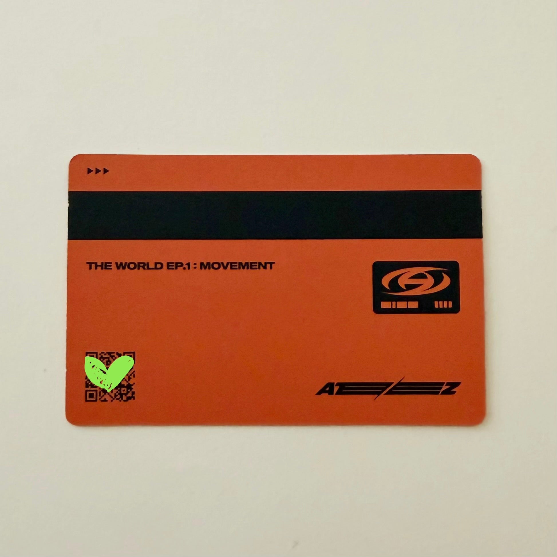 ATEEZ Yunho THE WORLD EP.1 : MOVEMENT Ver. Z ID Official Album Photocard - Ginger RootPhotocard