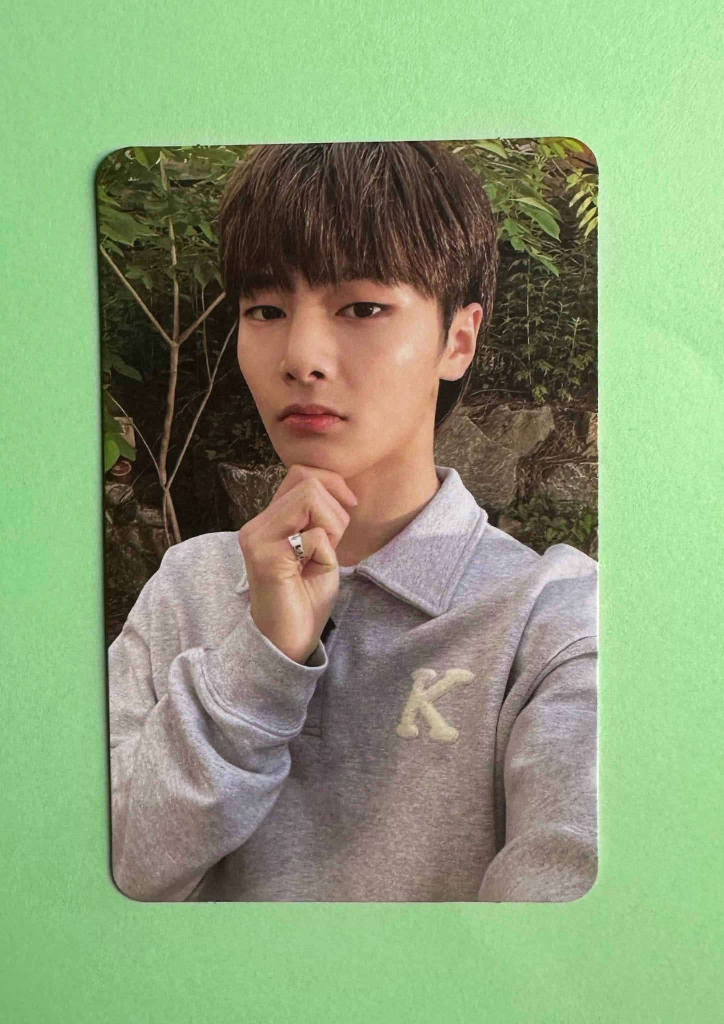 I.N - Stray kids - No Easy Album - Double Sided Photocard - Ginger Root Photocard