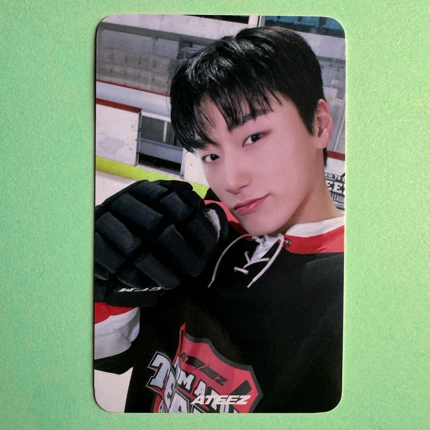 San - Ateez - Atiny Voyage - Fan Meet - Double - Sided Photocard - Ginger Root Photocard UK Kpop Shop